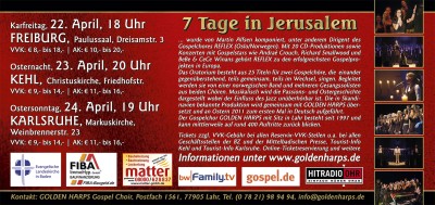Flyer Rckseite - 7 Tage in Jerusalem