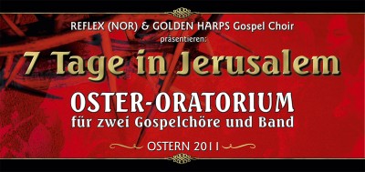 Flyer Vorderseite - 7 Tage in Jerusalem