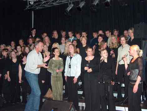 Soundcheck Reflex mit Golden Harps, Lahr 2003