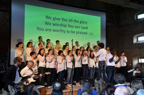 Festtgottesdienst "20 Jahre Golden Harps", Marienhof