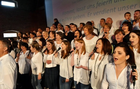 Festtgottesdienst "20 Jahre Golden Harps", Marienhof