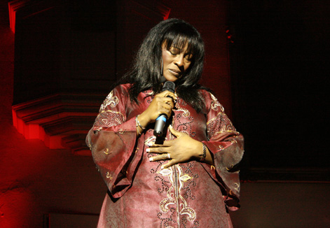 Onita Boone beim Golden Harps Gospelworkshop  am 11.10.2008 in der Christuskirche in Kehl