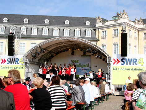 Auftritt beim SWR4 Hörerfest am Schloss in Karlsruhe