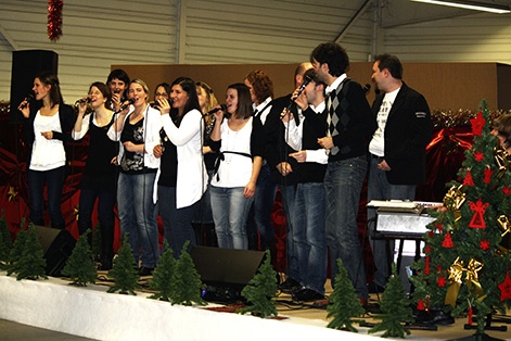 GH-Vocals Formation, Weihnachtsfeier der Fa. Rodermund in Mahlberg, 16.12.2011